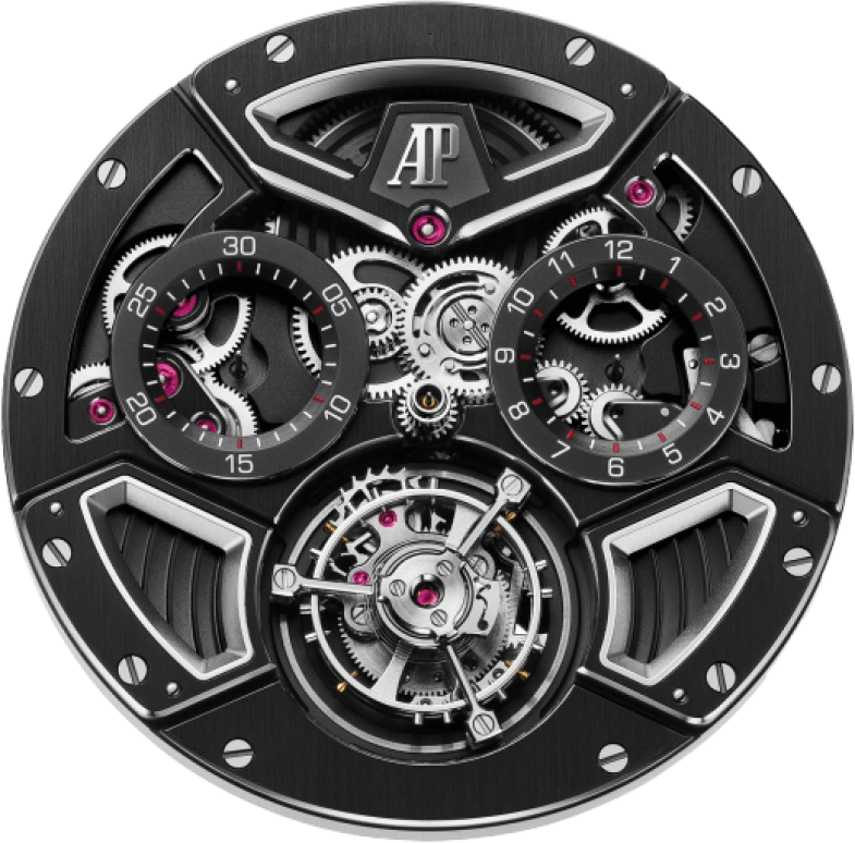 Audemars Piguet,Royal Oak Offshore 43mm,43mm,Titanium,Skeleton,Automatic,Chronograph,Tourbillon,26622TI,26622TI.GG.D002CA.01