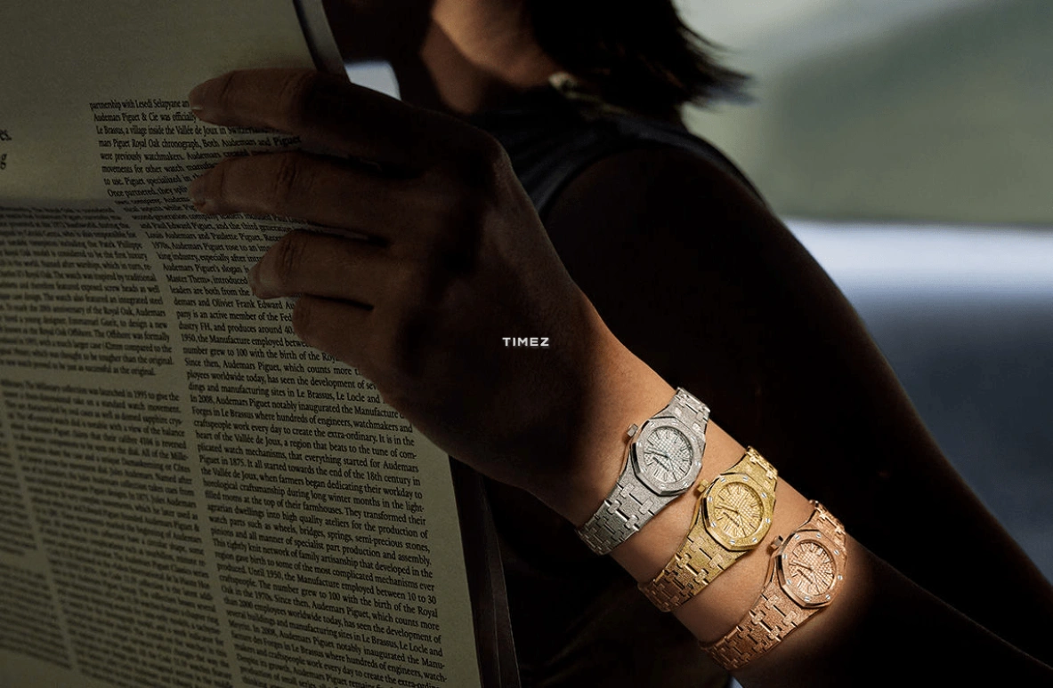 爱彼,皇家橡树 23毫米,23毫米,白金,银色,石英,自制机芯,蓝宝石,67630BC,67630BC.GG.1312BC.01-C