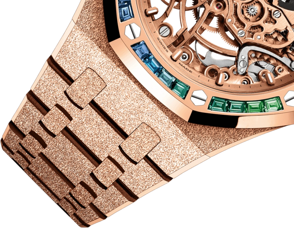 Audemars Piguet,Royal Oak 37mm,37mm,Pink Gold,Skeleton,Automatic,Double Balance,15468OR,15468OR.YG.1259OR.01