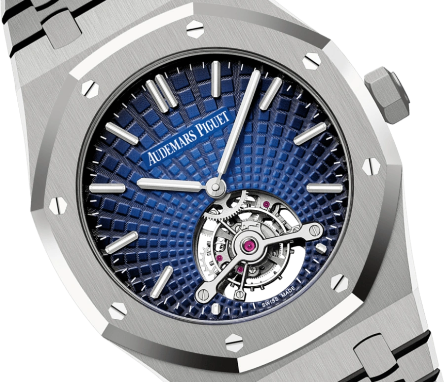 Audemars Piguet,Royal Oak 41mm,41mm,Titanium,Blue,Handwound,Tourbillon,70hours,26522TI,26522TI.OO.1220TI.01