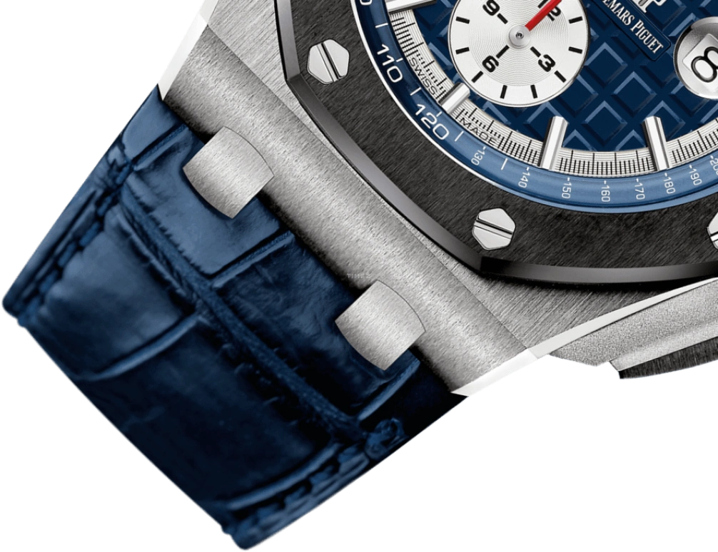 Audemars Piguet,Royal Oak Offshore 44mm,44mm,Ceramic,Platinum,Blue,Automatic,Chronograph,Day,26401PO,26401PO.OO.A018CR.01