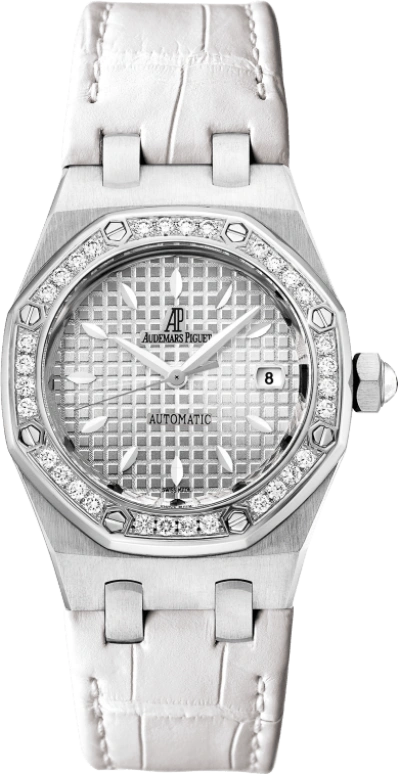 Audemars Piguet,Royal Oak 33mm,33mm,Stainless Steel,Silver,White,Silver White,Automatic,Day,40hours,77321ST,77321ST.ZZ.D012CR.01