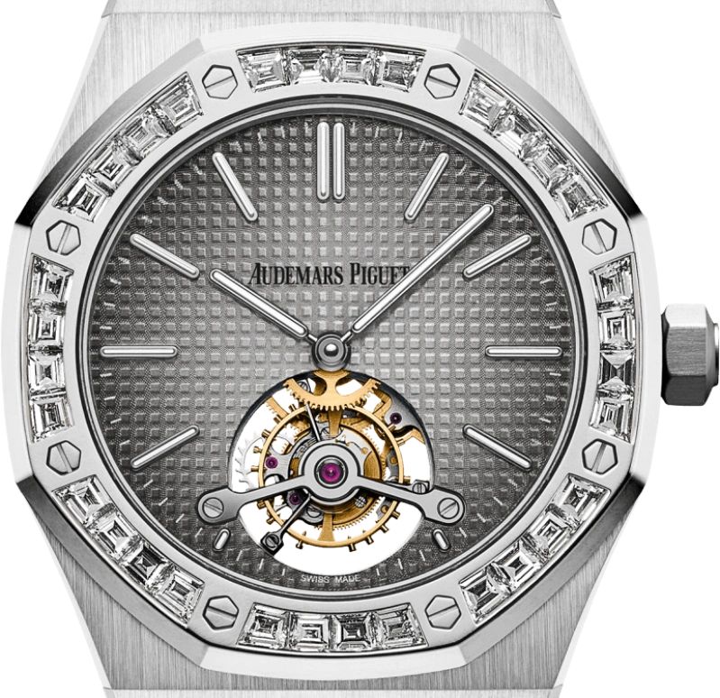 Audemars Piguet,Royal Oak 41mm,41mm,Platinum,Grey,Handwound,Tourbillon,70hours,26516PT,26516PT.ZZ.1220PT.01