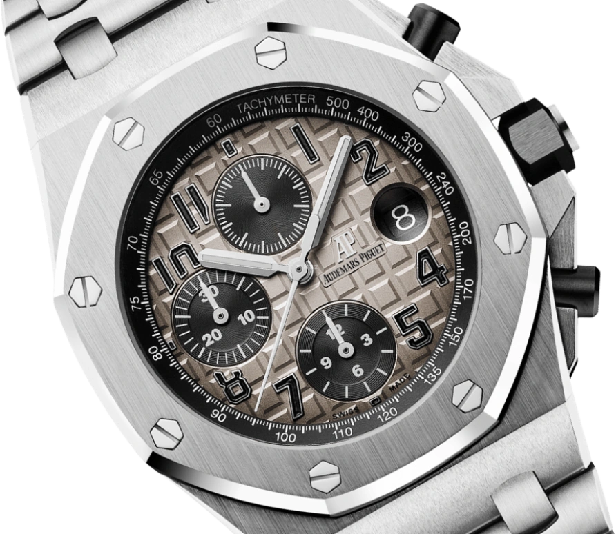 Audemars Piguet,Royal Oak Offshore 42mm,42mm,Ceramic,Platinum,Grey,Automatic,Chronograph,Day,26470PT,26470PT.OO.1000PT.01