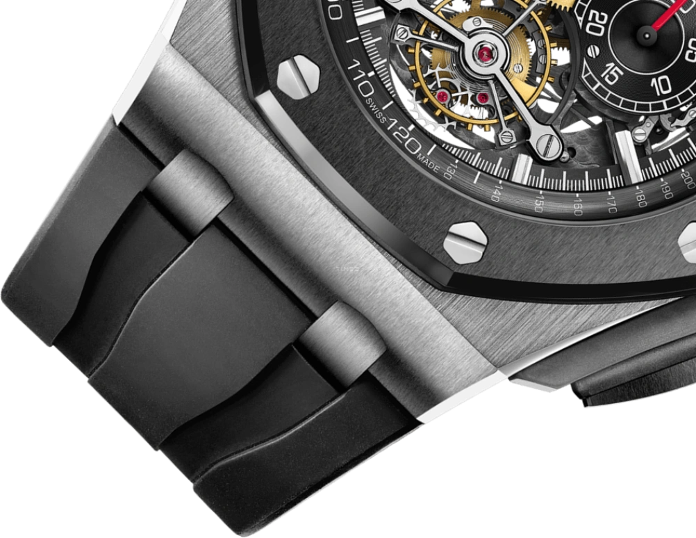 Audemars Piguet,Royal Oak Offshore 44mm,44mm,Titanium,Skeleton,Handwound,Chronograph,Tourbillon,26348IO,26348IO.OO.A002CA.01