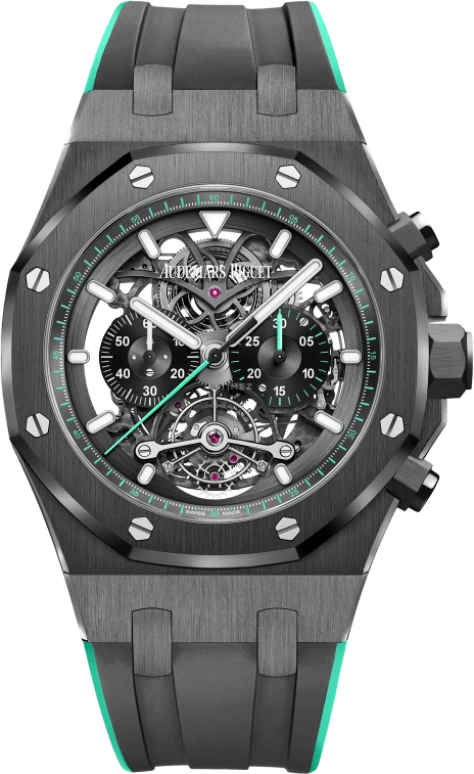 Audemars Piguet,Royal Oak 44mm,44mm,Titanium,Ceramic,Skeleton,Handwound,Chronograph,Hollow Out,26343CE,26343CE.OO.D002CA.03