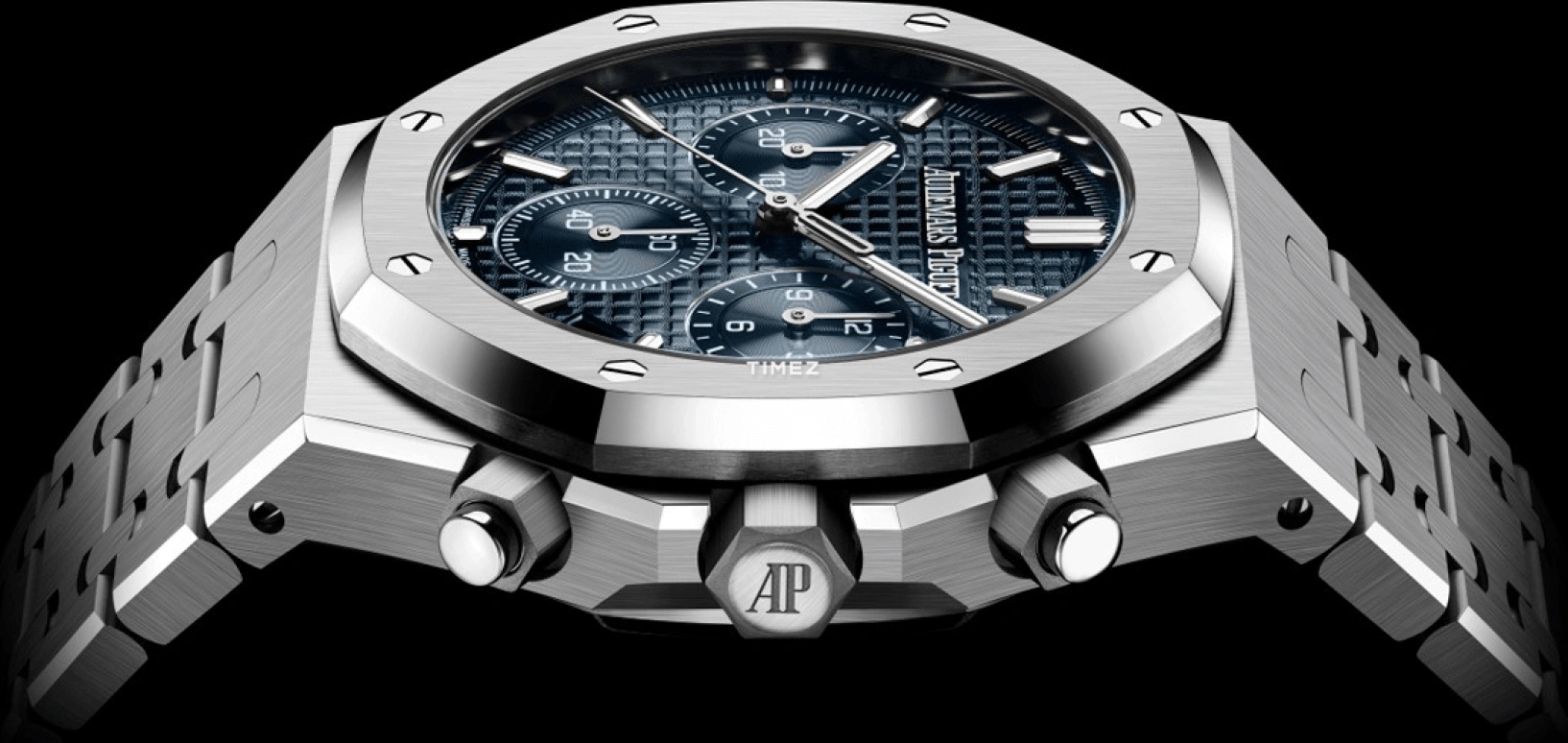 Audemars Piguet,Royal Oak 41mm,41mm,Stainless Steel,Blue,Automatic,Chronograph,Day,Flyback,26240ST,26240ST.OO.1320ST.05