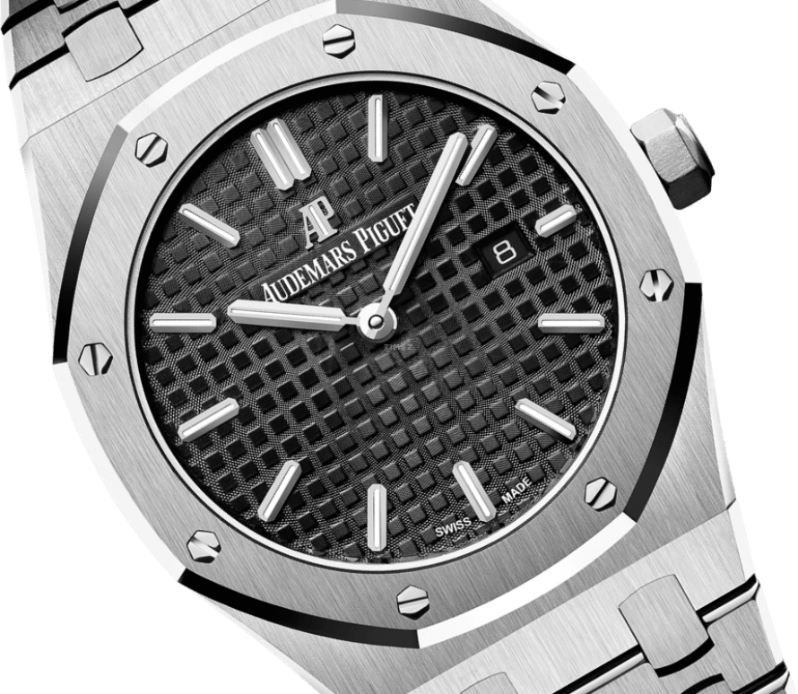 Audemars Piguet,Royal Oak 33mm,33mm,Stainless Steel,Black,Quartz,Day,In-house Caliber,67650ST,67650ST.OO.1261ST.01