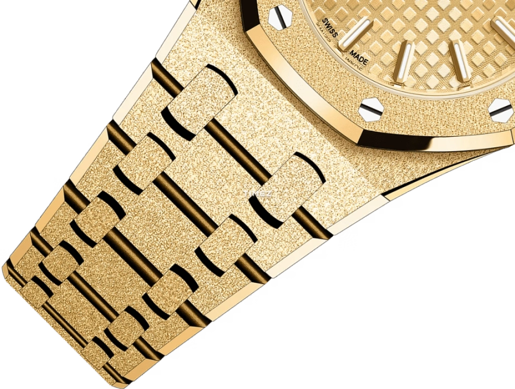 爱彼,皇家橡树 23毫米,23毫米,黄金,黄金色,石英,自制机芯,蓝宝石,水晶玻璃,67630BA,67630BA.GG.1312BA.01-C