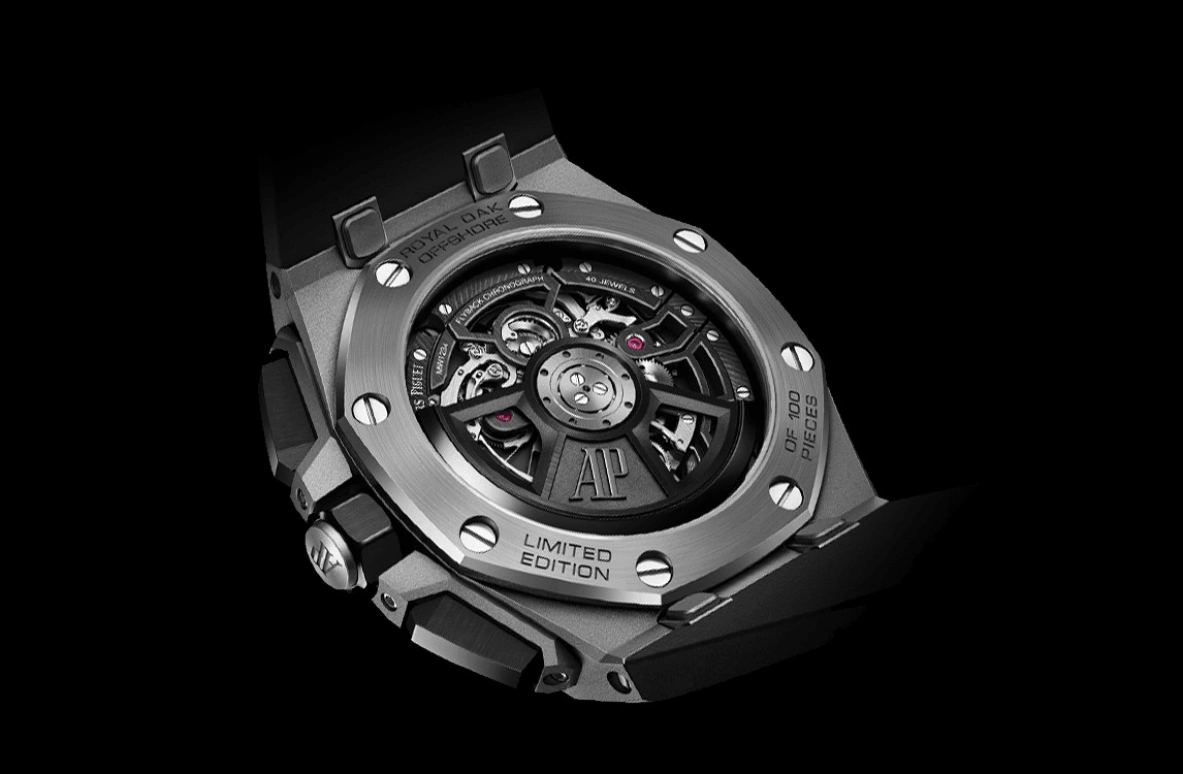 Audemars Piguet,Royal Oak Offshore 43mm,43mm,Titanium,Skeleton,Automatic,Chronograph,Tourbillon,26622TI,26622TI.GG.D002CA.01