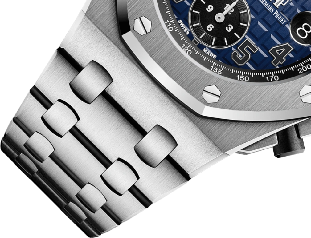 Audemars Piguet,Royal Oak Offshore 42mm,42mm,Ceramic,Platinum,Blue,Automatic,Chronograph,Day,26470PT,26470PT.OO.1000PT.02