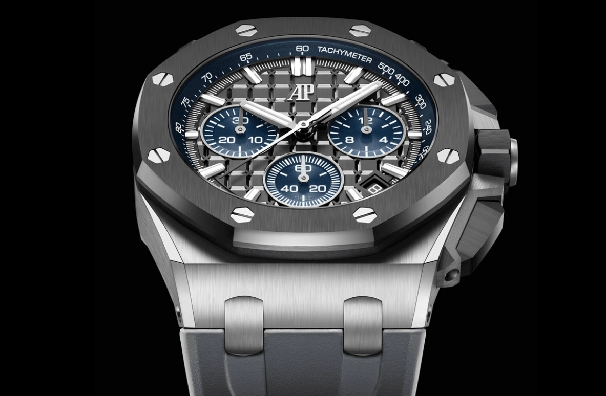 Audemars Piguet,Royal Oak Offshore 43mm,43mm,Titanium,Ceramic,Grey,Automatic,Chronograph,Day,Flyback,26420IO,26420IO.OO.A009CA.01