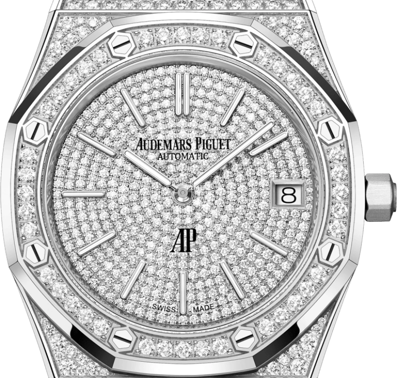 Audemars Piguet,Royal Oak 39mm,39mm,White Gold,Silver,Automatic,Day,55hours,16202BC,16202BC.ZZ.1241BC.01