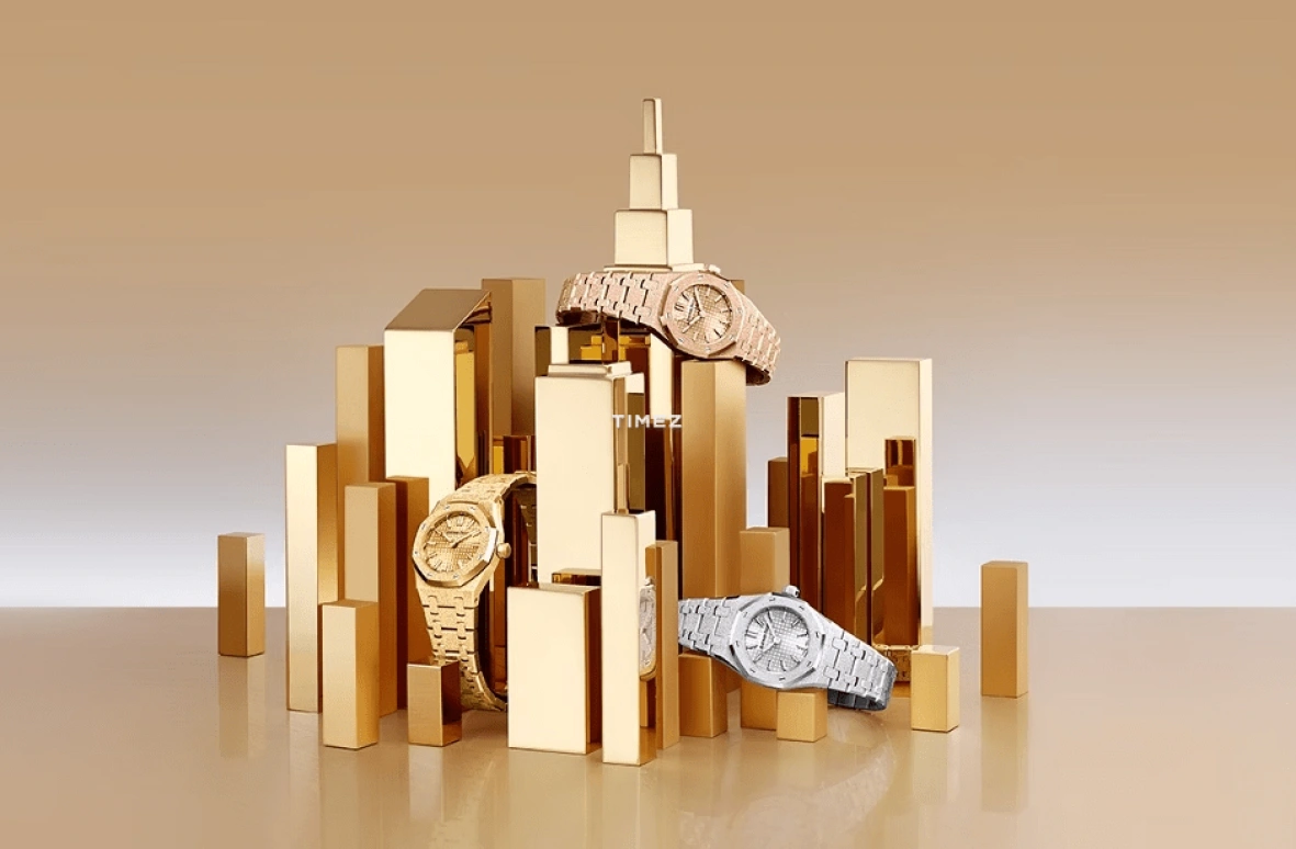 爱彼,皇家橡树 23毫米,23毫米,白金,银色,石英,自制机芯,蓝宝石,67630BC,67630BC.GG.1312BC.01-C