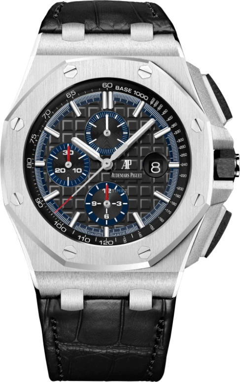 Audemars Piguet,Royal Oak Offshore 44mm,44mm,Ceramic,Platinum,Grey,Automatic,Chronograph,Day,26412PT,26412PT.OO.A002CR.01