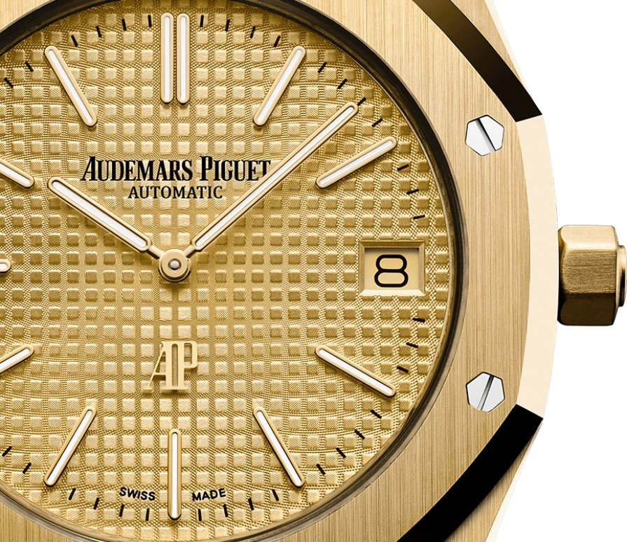 Audemars Piguet,Royal Oak 39mm,39mm,Yellow Gold,Champagne,Automatic,Day,40hours,15202BA,15202BA.OO.1240BA.02