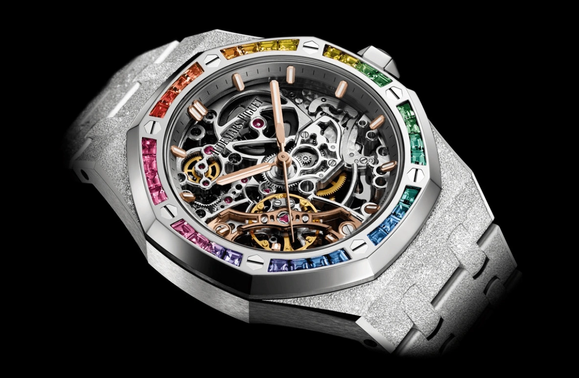 Audemars Piguet,Royal Oak 37mm,37mm,White Gold,Skeleton,Automatic,Double Balance,15468BC,15468BC.YG.1259BC.01