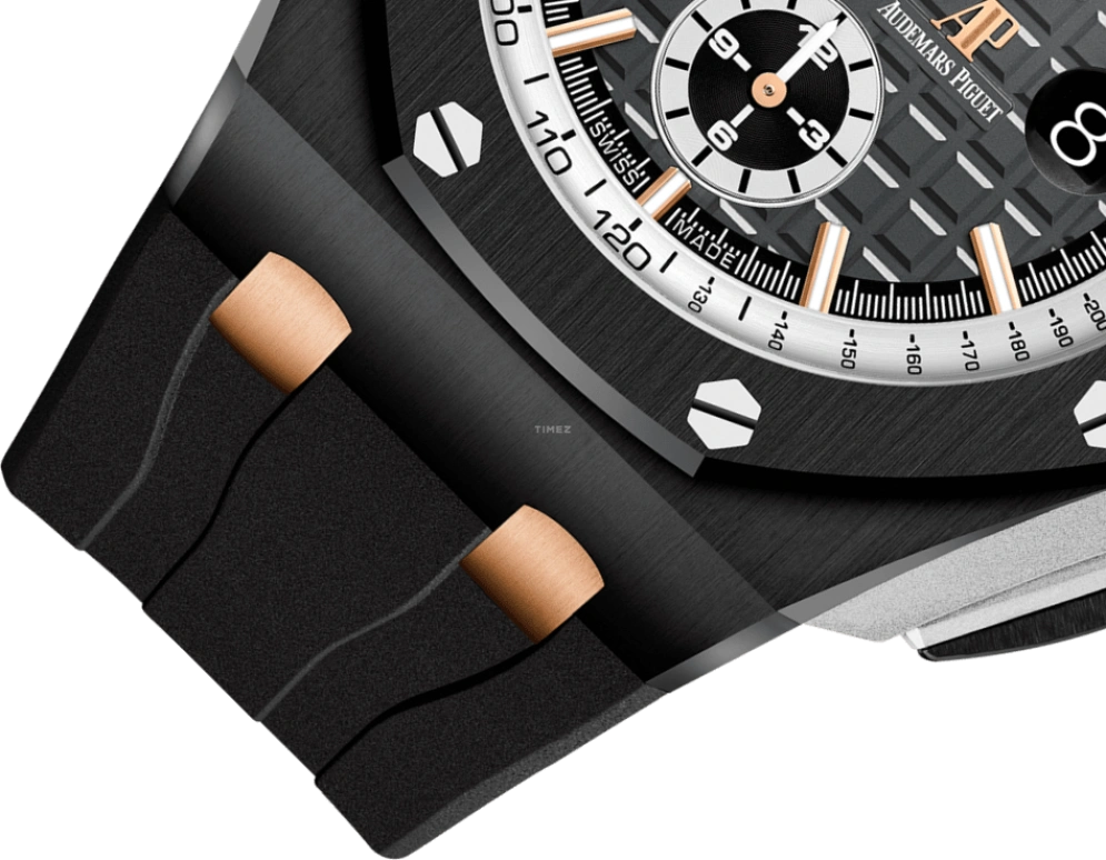 Audemars Piguet,Royal Oak Offshore 44mm,44mm,Pink Gold,Titanium,Ceramic,Black,Automatic,Chronograph,Day,26415CE,26415CE.OO.A002CA.01