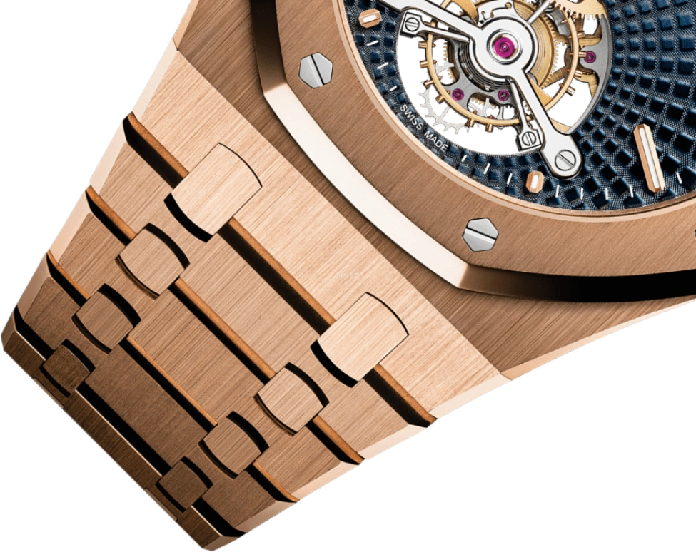 Audemars Piguet,Royal Oak 41mm,41mm,Pink Gold,Blue,Handwound,Tourbillon,70hours,26522OR,26522OR.OO.1220OR.01