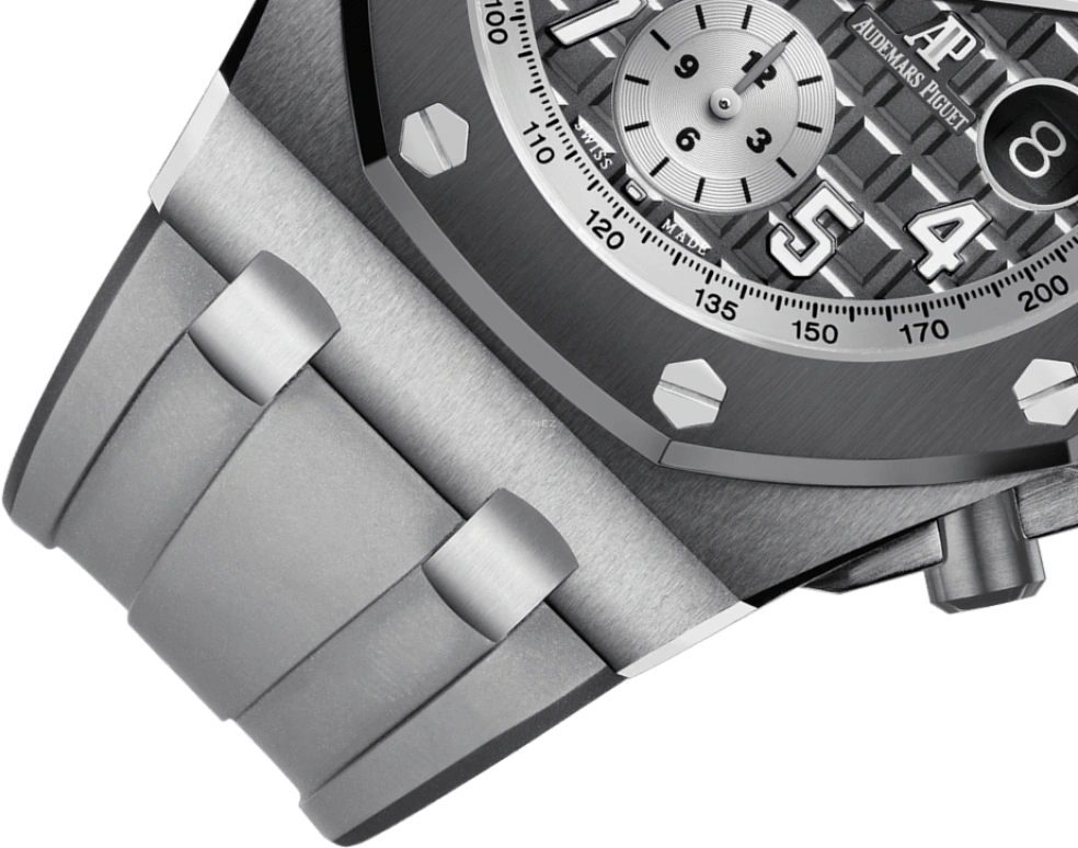 Audemars Piguet,Royal Oak Offshore 42mm,42mm,Titanium,Ceramic,Grey,Automatic,Chronograph,Day,26470IO,26470IO.OO.A006CA.01