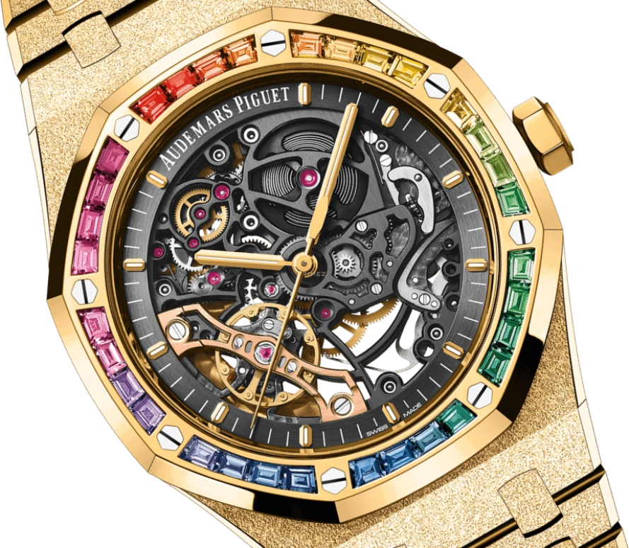 Audemars Piguet,Royal Oak 41mm,41mm,Yellow Gold,Skeleton,Grey,Automatic,Double Balance,Skeleton,Khaled Mohamed Khaled,Beat Novacane,Arab Attack,DJ Khaled,15412BA,15412BA.YG.1224BA.01