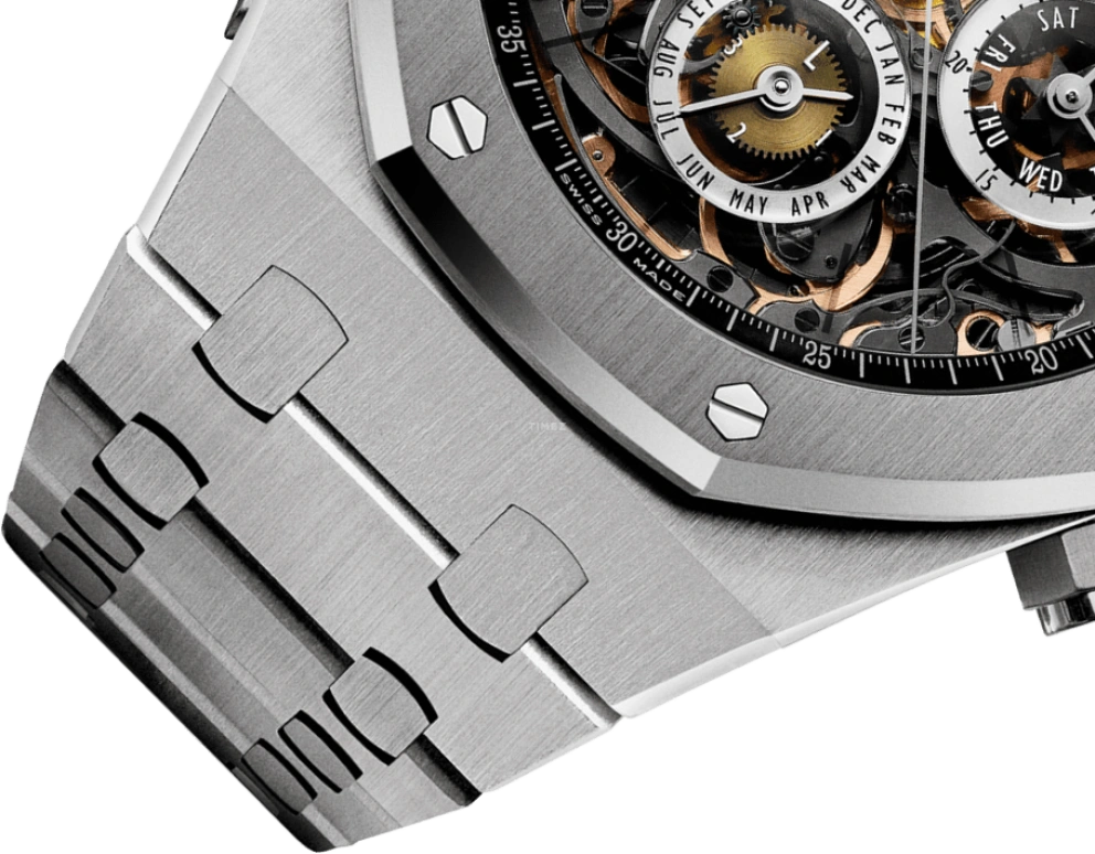 Audemars Piguet,Royal Oak 44mm,44mm,Titanium,Skeleton,Automatic,Chronograph,Moonphase,Perpetual Calendar,Month,45hours,In-house Caliber,26065IS,26065IS.OO.1105IS.01