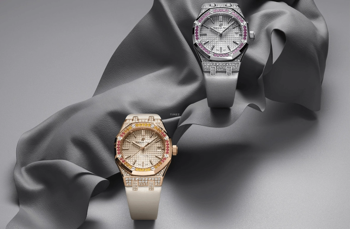 Audemars Piguet,Royal Oak 37mm,37mm,White Gold,Silver,Automatic,Day,60hours,15452BC,15452BC.ZY.D007VE.01