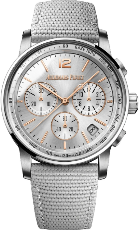 Audemars Piguet,CODE 11.59 41mm,41mm,White Gold,Silver,Automatic,Chronograph,Day,Flyback,26393CR,26393CR.OO.A008KB.01