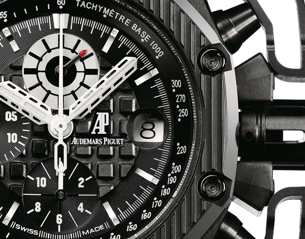 Audemars Piguet,Royal Oak Offshore 42mm,42mm,Titanium,Ceramic,Black,Automatic,Chronograph,Day,26165IO,26165IO.OO.A002CA.01