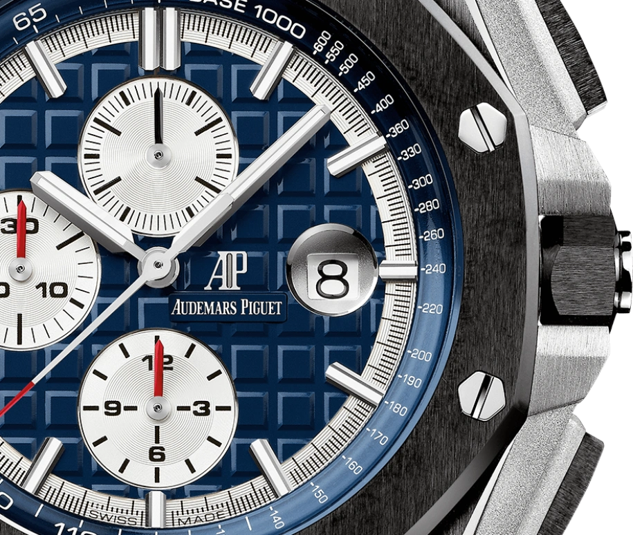 Audemars Piguet,Royal Oak Offshore 44mm,44mm,Ceramic,Platinum,Blue,Automatic,Chronograph,Day,26401PO,26401PO.OO.A018CR.01