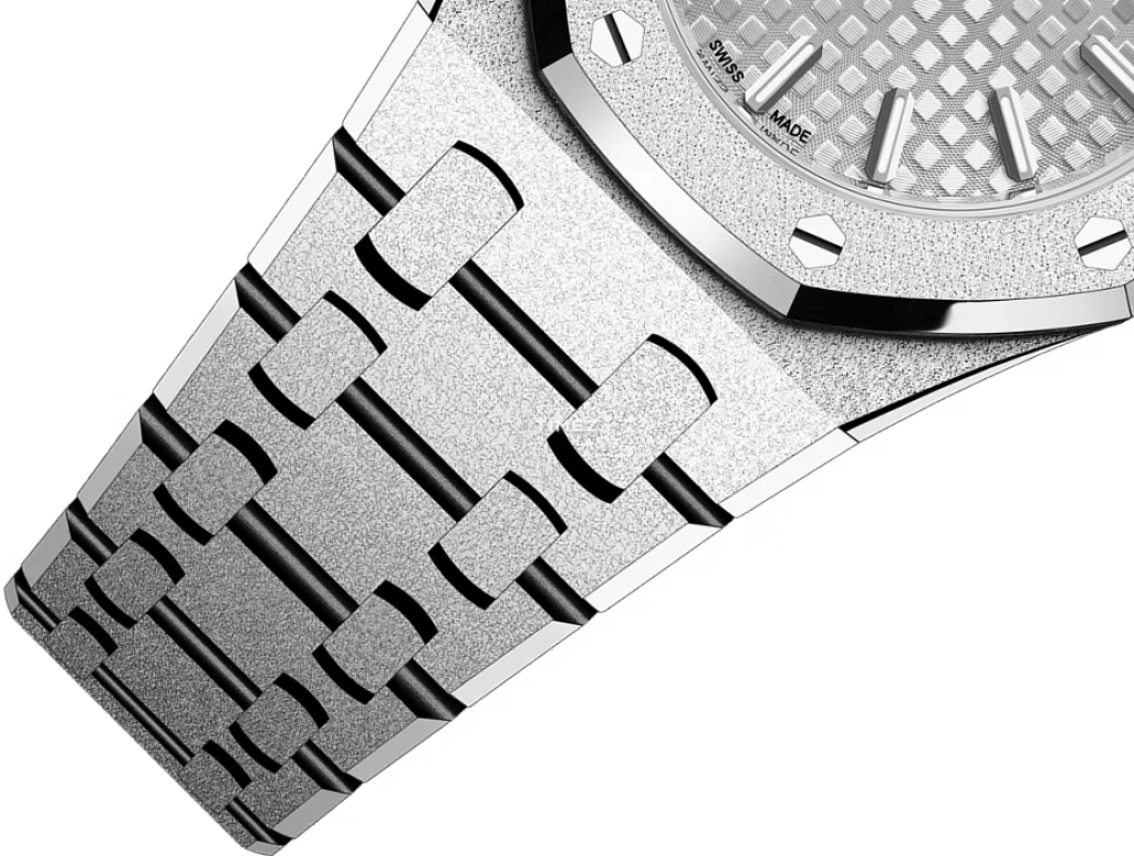 爱彼,皇家橡树 23毫米,23毫米,白金,银色,石英,自制机芯,蓝宝石,67630BC,67630BC.GG.1312BC.01-C