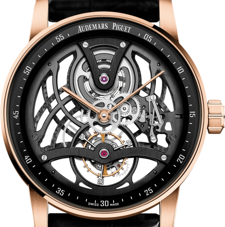 Audemars Piguet,CODE 11.59 41mm,41mm,Rose Gold,Black,Rose,Handwound,Tourbillon,Skeleton,26600OR,26600OR.OO.D002CR.01