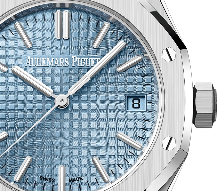 Audemars Piguet,Royal Oak 37mm,37mm,Stainless Steel,Blue,Automatic,Day,60hours,15550ST,15550ST.OO.1356ST.04 50th