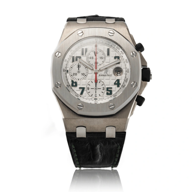 Audemars Piguet,Royal Oak Offshore 42mm,42mm,Titanium Gold,White,Automatic,Chronograph,Day,26297IS,26297IS.OO.D101CR.01