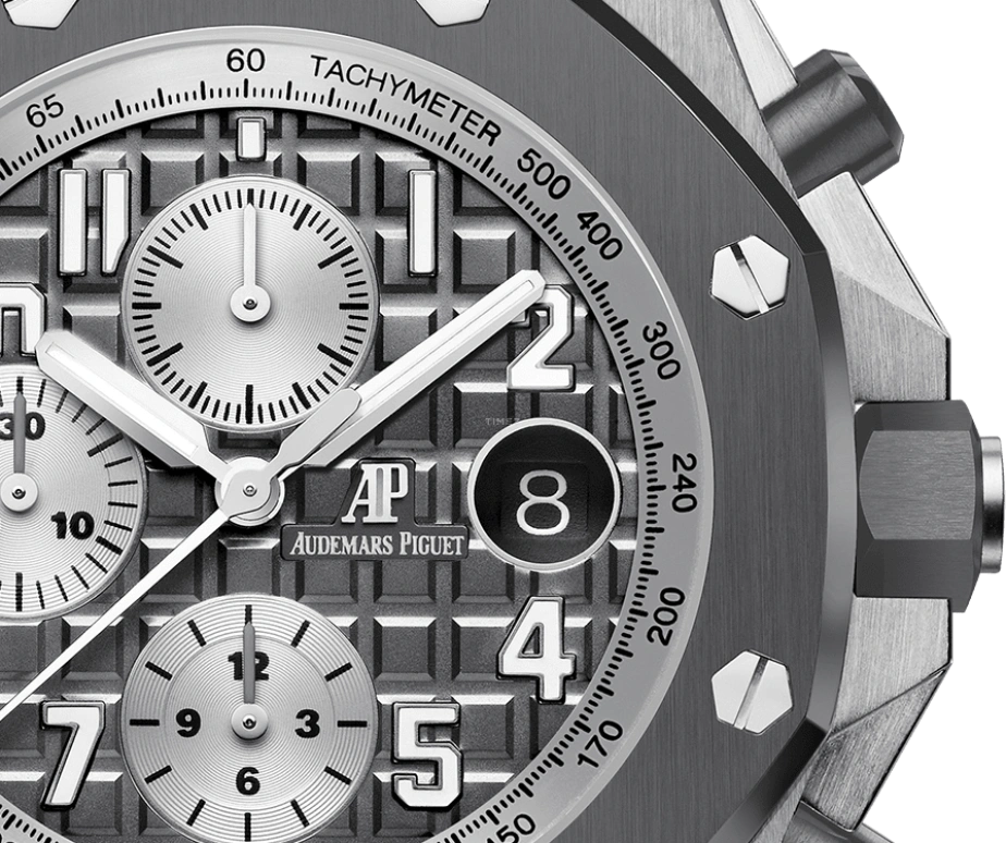 Audemars Piguet,Royal Oak Offshore 42mm,42mm,Titanium,Ceramic,Grey,Automatic,Chronograph,Day,26470IO,26470IO.OO.A006CA.01