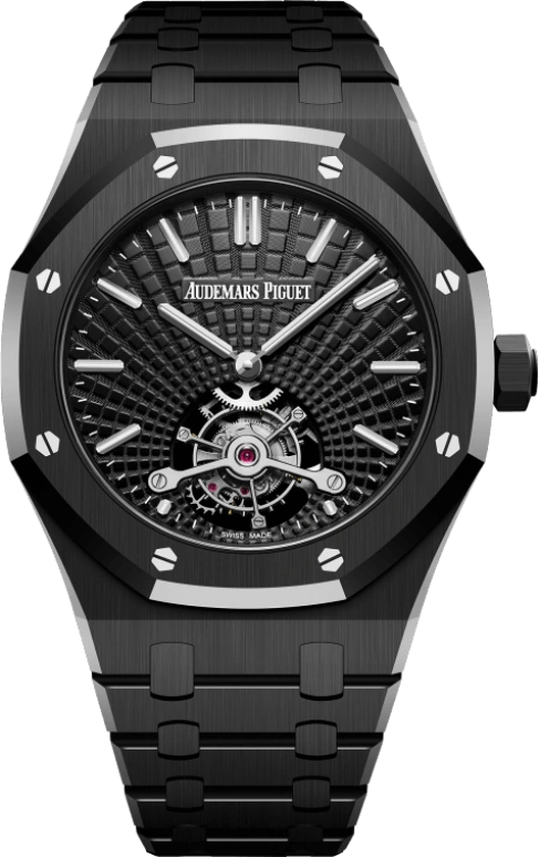 Audemars Piguet,Royal Oak 41mm,41mm,Ceramic,Black,Handwound,Tourbillon,70hours,26522CE,26522CE.OO.1225CE.01