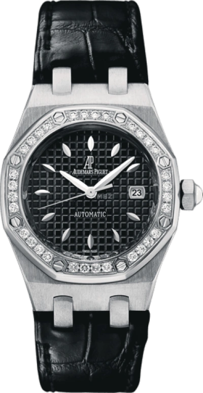 Audemars Piguet,Royal Oak 33mm,33mm,Stainless Steel,Black,Automatic,Day,40hours,77321ST,77321ST.ZZ.D002CR.01