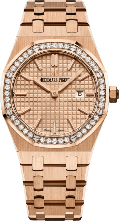 Audemars Piguet,Royal Oak 33mm,33mm,Pink Gold,Pink,Quartz,Day,In-house Caliber,67651OR,67651OR.ZZ.1261OR.03