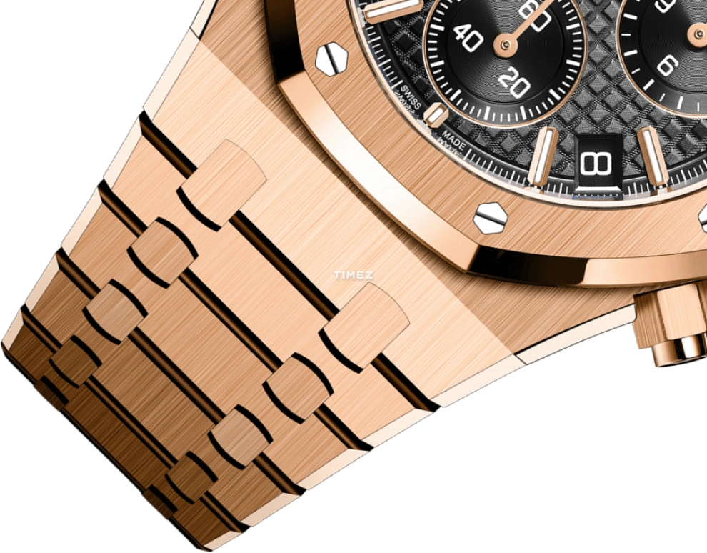 Audemars Piguet,Royal Oak 41mm,41mm,Rose Gold,Black,Automatic,Chronograph,Day,Flyback,26240OR,26240OR.OO.1320OR.06