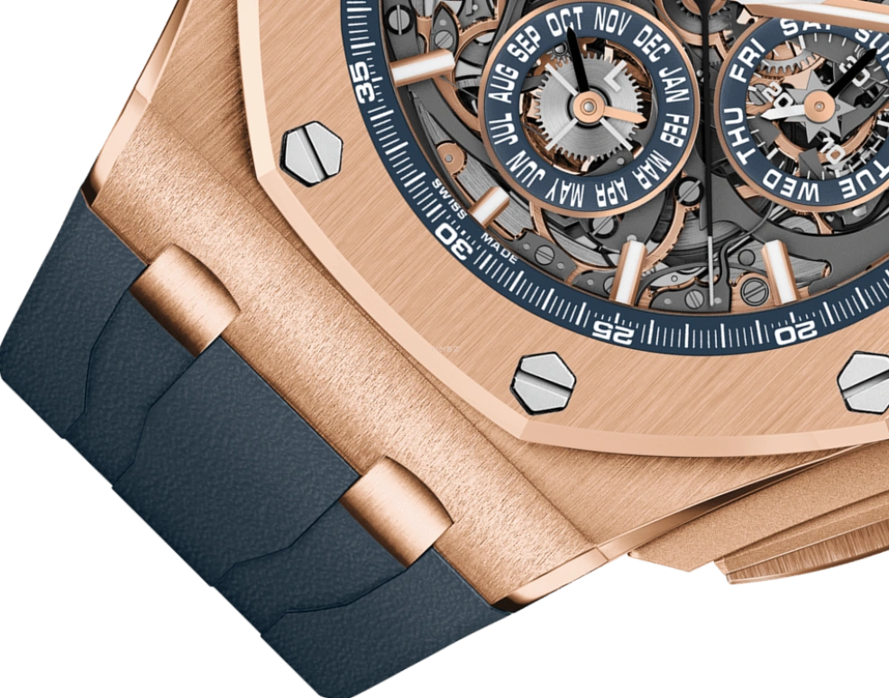 Audemars Piguet,Royal Oak Offshore 44mm,44mm,Pink Gold,Skeleton,Automatic,Chronograph,Moonphase,Perpetual Calendar,Month,45hours,In-house Caliber,26571OR,26571OR.OO.A027CA.01.99