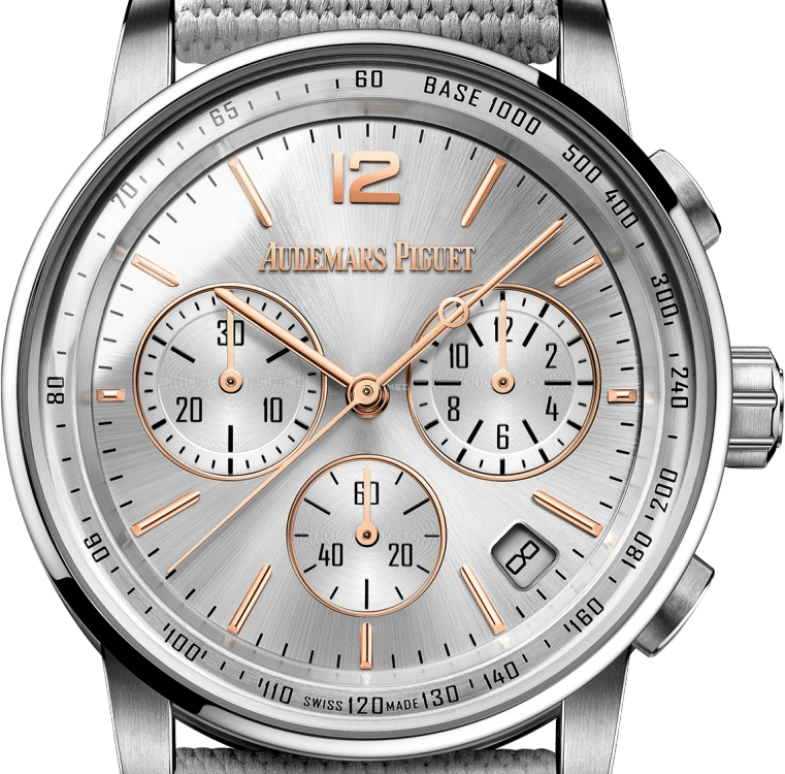 Audemars Piguet,CODE 11.59 41mm,41mm,White Gold,Silver,Automatic,Chronograph,Day,Flyback,26393CR,26393CR.OO.A008KB.01