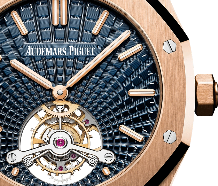 Audemars Piguet,Royal Oak 41mm,41mm,Pink Gold,Blue,Handwound,Tourbillon,70hours,26522OR,26522OR.OO.1220OR.01