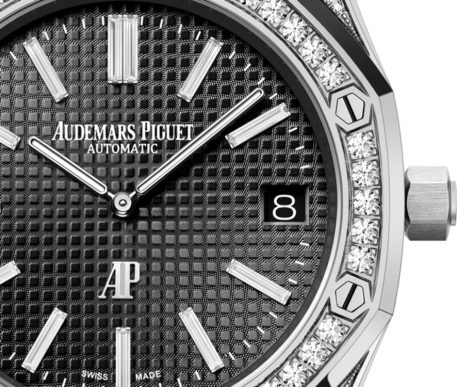 Audemars Piguet,Royal Oak 39mm,39mm,White Gold,Black,Automatic,Day,40hours,15202BC,15202BC.ZZ.1241BC.03