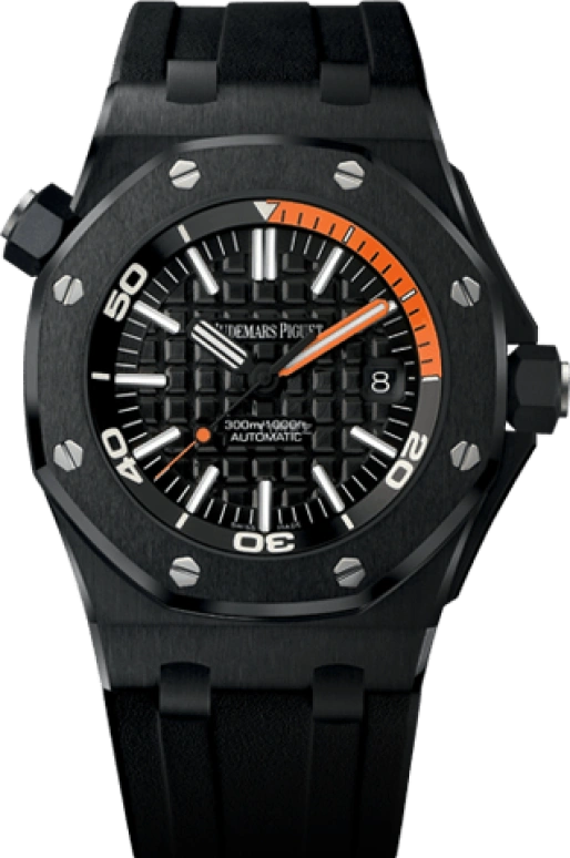 Audemars Piguet,Royal Oak Offshore 42mm,42mm,Titanium,Ceramic,Black,Automatic,Day,60hours,15707CE,15707CE.OO.A002CA.01