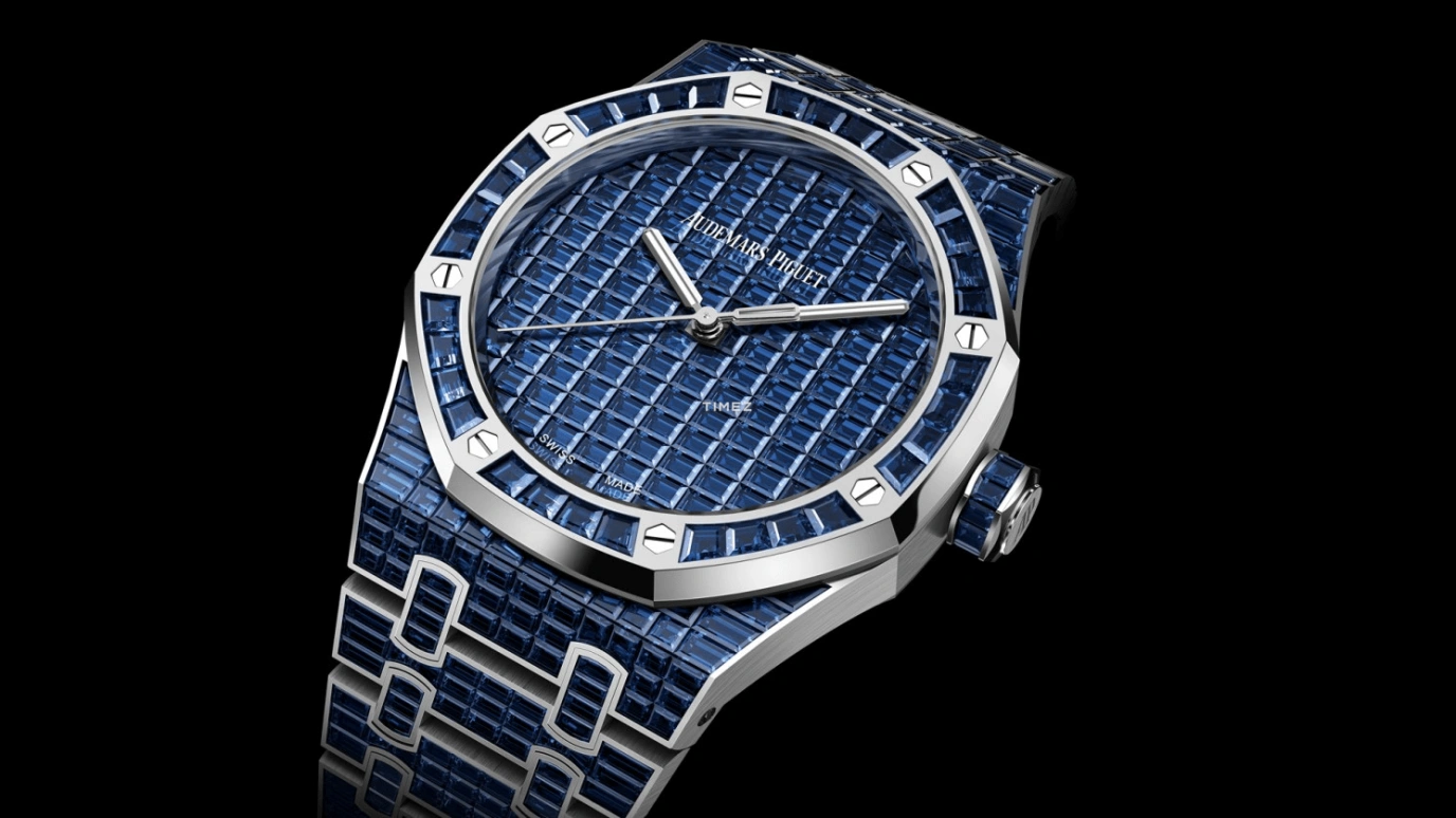 Audemars Piguet,Royal Oak 41mm,41mm,White Gold,Blue,Automatic,70hours,In-house Caliber,15514BC,15514BC.SS.1284BC.01 50th