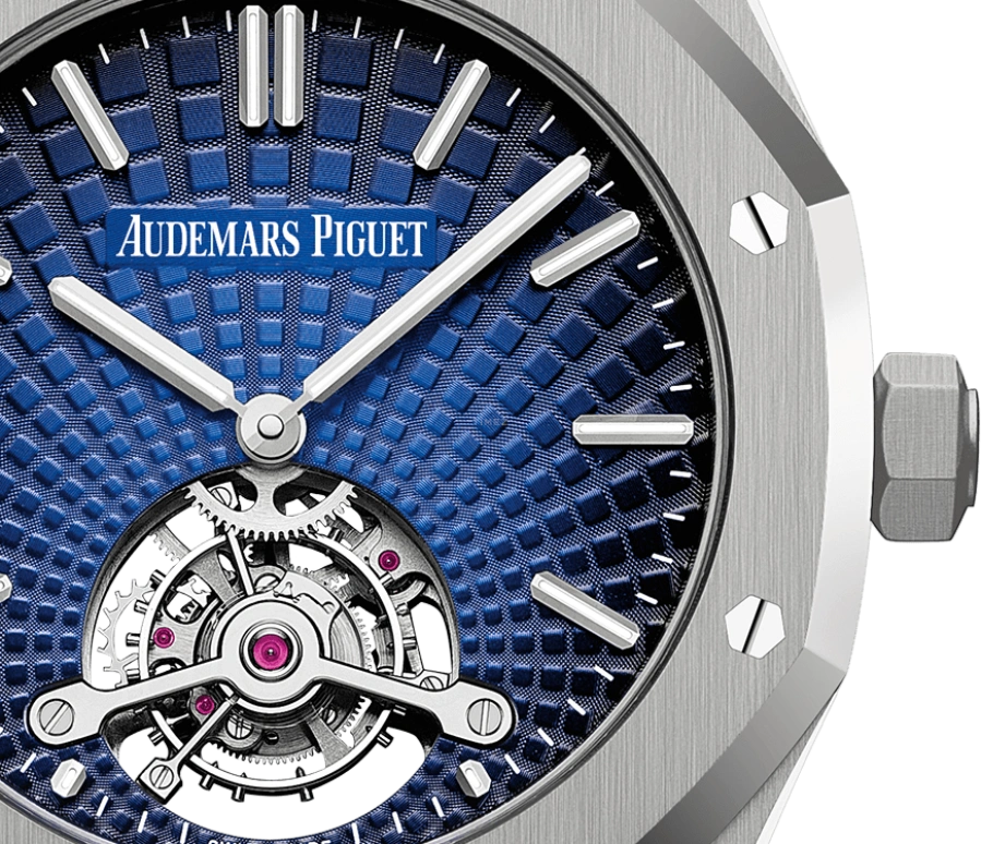 Audemars Piguet,Royal Oak 41mm,41mm,Titanium,Blue,Handwound,Tourbillon,70hours,26522TI,26522TI.OO.1220TI.01