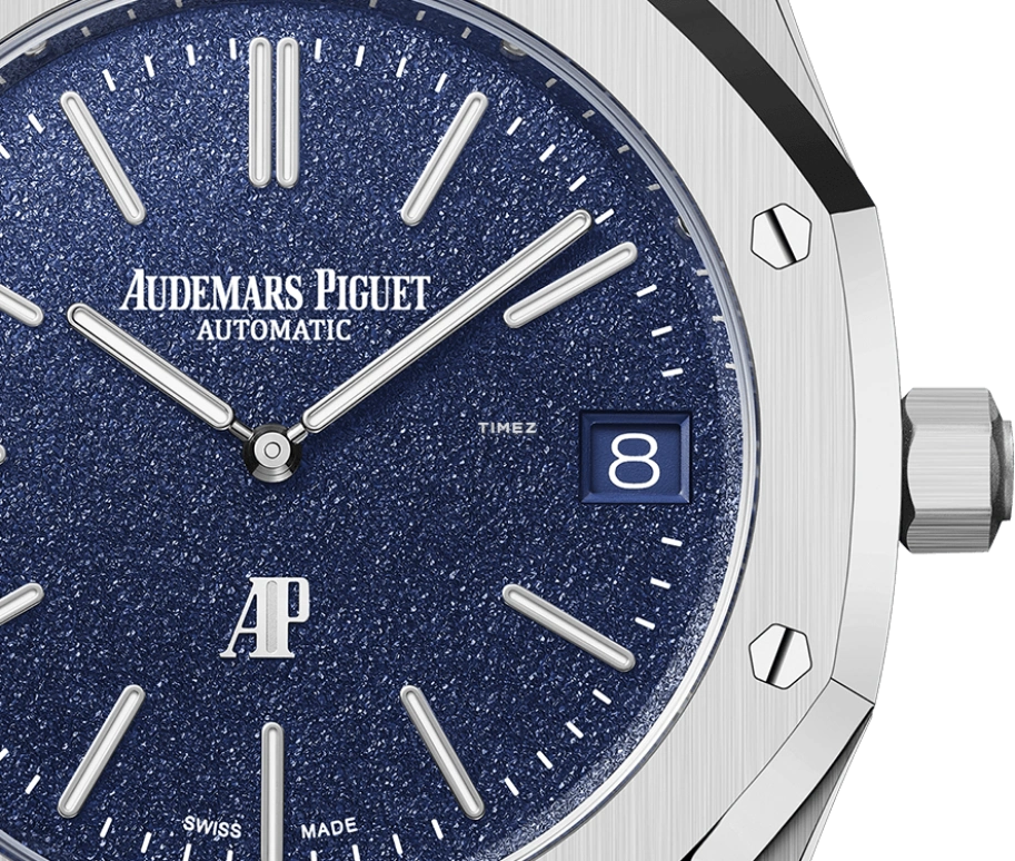 Audemars Piguet,Royal Oak 39mm,39mm,White Gold,Blue,Automatic,Day,55hours,16202BC,16202BC.OO.1240BC.02