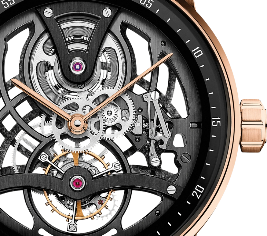 Audemars Piguet,CODE 11.59 41mm,41mm,Rose Gold,Black,Rose,Handwound,Tourbillon,Skeleton,26600OR,26600OR.OO.D002CR.01