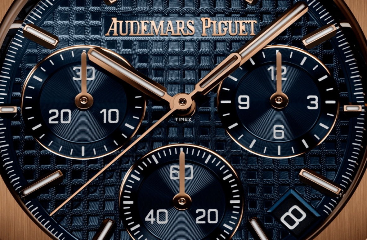 Audemars Piguet,Royal Oak 41mm,41mm,Rose Gold,Blue,Automatic,Chronograph,Day,Flyback,26240OR,26240OR.OO.1320OR.05