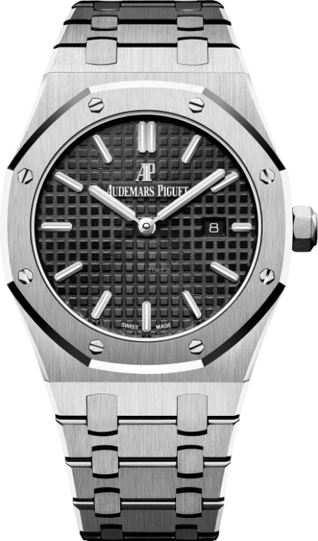 Audemars Piguet,Royal Oak 33mm,33mm,Stainless Steel,Black,Quartz,Day,In-house Caliber,67650ST,67650ST.OO.1261ST.01